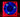 ACE 40 x 20mm LED Fan - UV Red/Blue