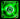 PPCS 40 x 10mm LED Fan - Green