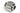 Phobya 19/13mm (1/2-3/4") Compression Fitting Straight G1/4 - Silver Nickel Plated
