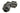 Phobya 16/13mm L Hose Connector - Knurled - Black Nickel