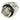 Phobya 13mm (1/2') Fitting G1/4 with O-Ring - Knurling - Short - Silver Nickel Plated