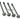 Phobya Screw UNC 6-32 x 40 Cross-Slotted Black Nickel (4pcs)