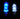 Dual Color Blue/White LEDs - 3MM