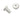Button Head Cap Screw  6-32 x 1/4" - Etched Silver Aluminum - Set of 4