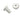 Button Head Cap Screw  8-32 x 1/4" - Etched Silver Aluminum - Set of 4