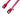 Serial ATA 3.0 600Mb/s Cable w/ Metal Latch - Straight to Straight - 18" - UV Red