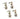 Cathode Light Kit Mini Pins - Silver - 4 Pack