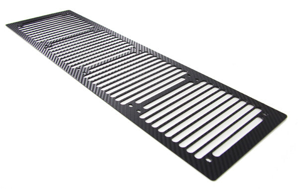 Phobya RadGrillz Stripes 3x120 Aluminum Black with 3D Carbon Fiber Trim - Thumbnail 2
