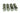 Monsoon Hardline Economy Compression Fittings, 1/2" x 5/8" 12-Pack - Black Chrome