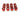 Monsoon Hardline Economy Compression Fittings, 1/2" x 5/8" 12-Pack - Red