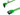 Serial ATA 3.0 600Mb/s Cable w/ Metal Latch - Straight to Right Angle - 24" - UV Green