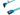 OKGEAR 36 inch SATA 3.0 Cable - Straight to Left Angle - UV Blue