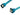 OKGEAR 36 inch SATA 3.0 Cable - Straight to Right Angle - UV Blue