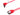 OKGEAR 36 inch SATA 3.0 Cable - Straight to Left Angle - UV Red