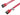 OKGEAR 36 inch SATA 3.0 Cable - Straight to Straight - UV Red