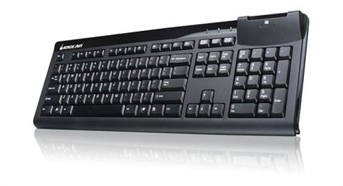 IOGEAR 104-Key Keyboard With Integrated Smart Card Reader