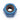 Lock Nuts  M4 - Anodized Blue Aluminum - Set of 4