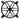 Kikboxes Spokes 1 x 120mm Radgrill - Black Powder Coat