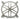 Kikboxes Spokes 1 x 120mm Radgrill - Silver Powder Coat