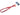 *** NEW *** mod/smart Kobra Cable 4pin EZ Pinch Molex Extension - UV Red - 24 Inch