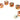 Monsoon Free Center Compression Fittings, 1/2" x 3/4" Six Pack - Orange