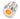 Vandal Resistant Illuminated Momentary Switch - Silver - 22/19mm - Orange Dot