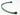 *** NEW *** mod/smart Kobra Cable 4pin EZ Pinch Molex Extension - Carbon Fiber - 16 Inch