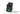 Phobya Rectangular Toggle Switch - Black with Green LED - Unipolar