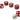 Monsoon Free Center Compression Fittings, 3/8" x 5/8" Six Pack - Red