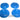 Premium Rubber Feet for PC Cases (4/pkg) - UV Blue