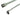 Serial ATA 3.0 600Mb/s Cable w/ Metal Latch - Straight to Right Angle - 18" - Silver Braided
