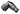 Koolance QDC (High Flow) No-Spill Shutoff, Male Angle [For ID: 13mm, 1/2