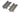 Watercool HTF4 Triple 140mm LT Radiator Stand Set - Horizontal