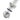 XSPC G1/4" to 14mm Rigid Tubing - Triple Seal (Chrome)XSPC-G14-14MM-RIGID-CH