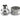 XSPC G1/4″ to 3/8″ ID, 5/8″ OD Compression Fitting (Chrome) V2 - 8 PackXSPC - COMP - 3858 - CH - V2 - 8PK