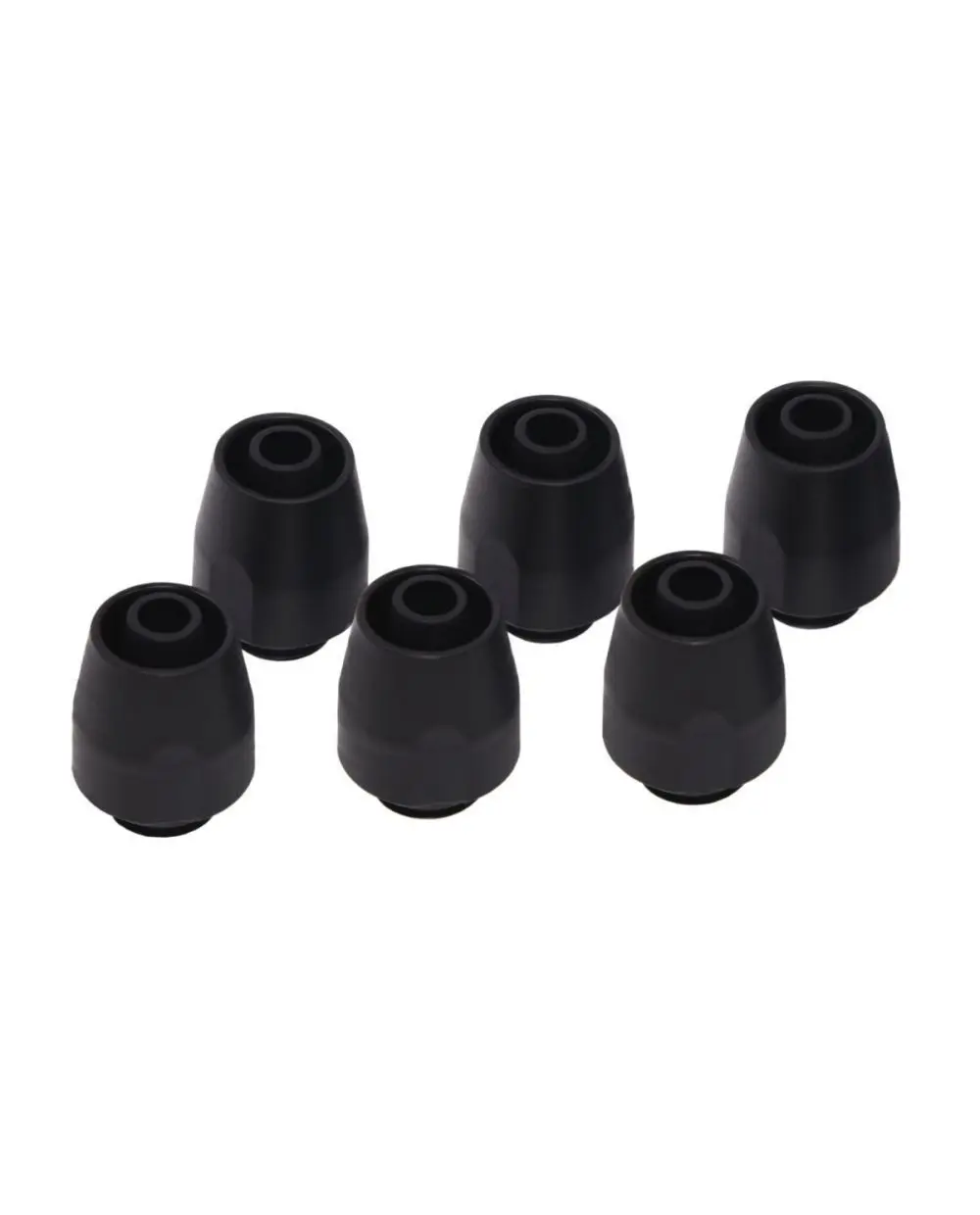 4-Pack 90/° Double Rotary Alphacool HF G1//4 Female to Female Fitting Deep Black