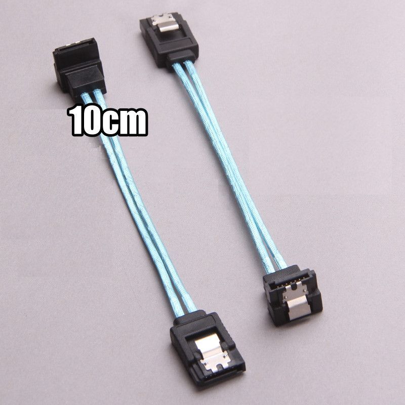 Cables 4pcs/lot 2017 Super Speed 50CM Straight 90 Right Angle SATA 3.0 Cable 6GB/s SATA III Cable Flat Data Cord for HDD SSD Wholesale Cable Length: 50cm 