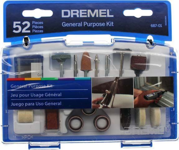 Dremel 687-01 52pc General Purpose Rotary Tool Accessory Kit SHG4-687-01